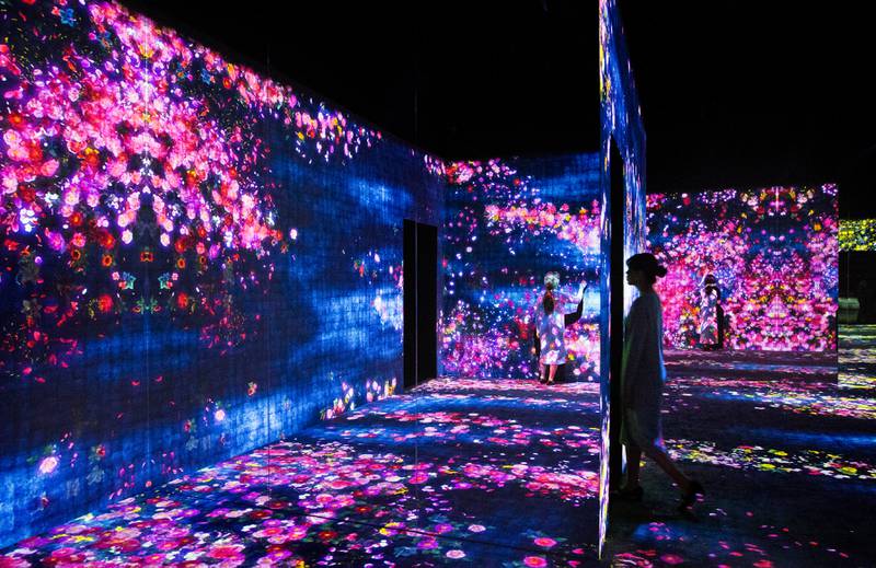 'Forest of Flowers and People' by teamLab.