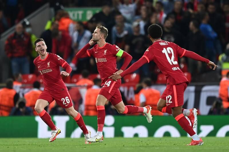 GROUP B: September 15, 2021 - Liverpool 3 (Tomori og 9', Salah 48', Henderson 69') AC Milan 2 (Rebic 42', Diaz 44'). Liverpool manager Jurgen Klopp said: "We started incredibly well. We played a super, super game. An intense game but football wise as well. It is deserved but we had 10 minutes where Milan nearly changed the whole tie." Getty