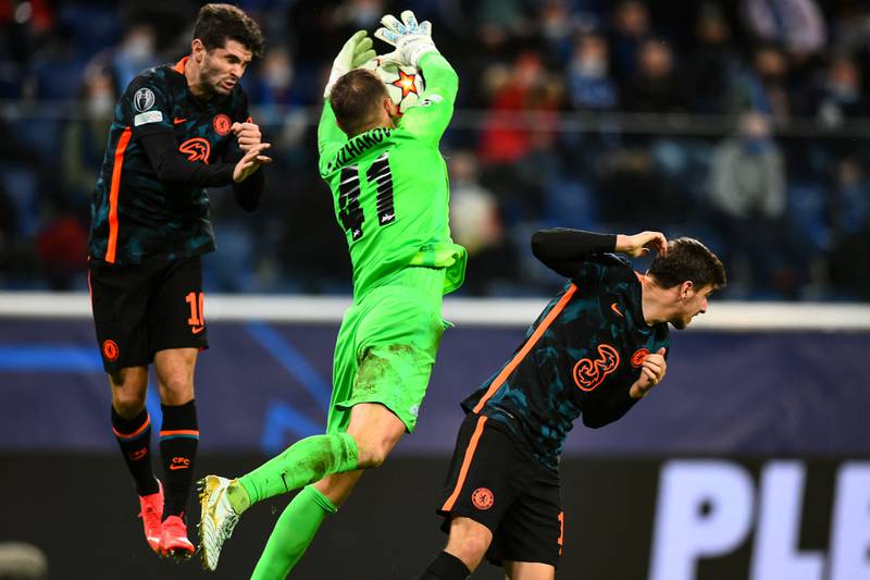 ZENIT RATINGS: Mikhail Kerzhakov – 7. Made his second appearance in the Champions League this season with first-choice Stanislav Kritsyuk sidelined and was forced to make an early save to deny Saul. Made a mess of collecting Barkley’s through-ball but luckily Werner was oblivious. Largely comfortable and couldn’t do much for any of Chelsea’s goals. AFP