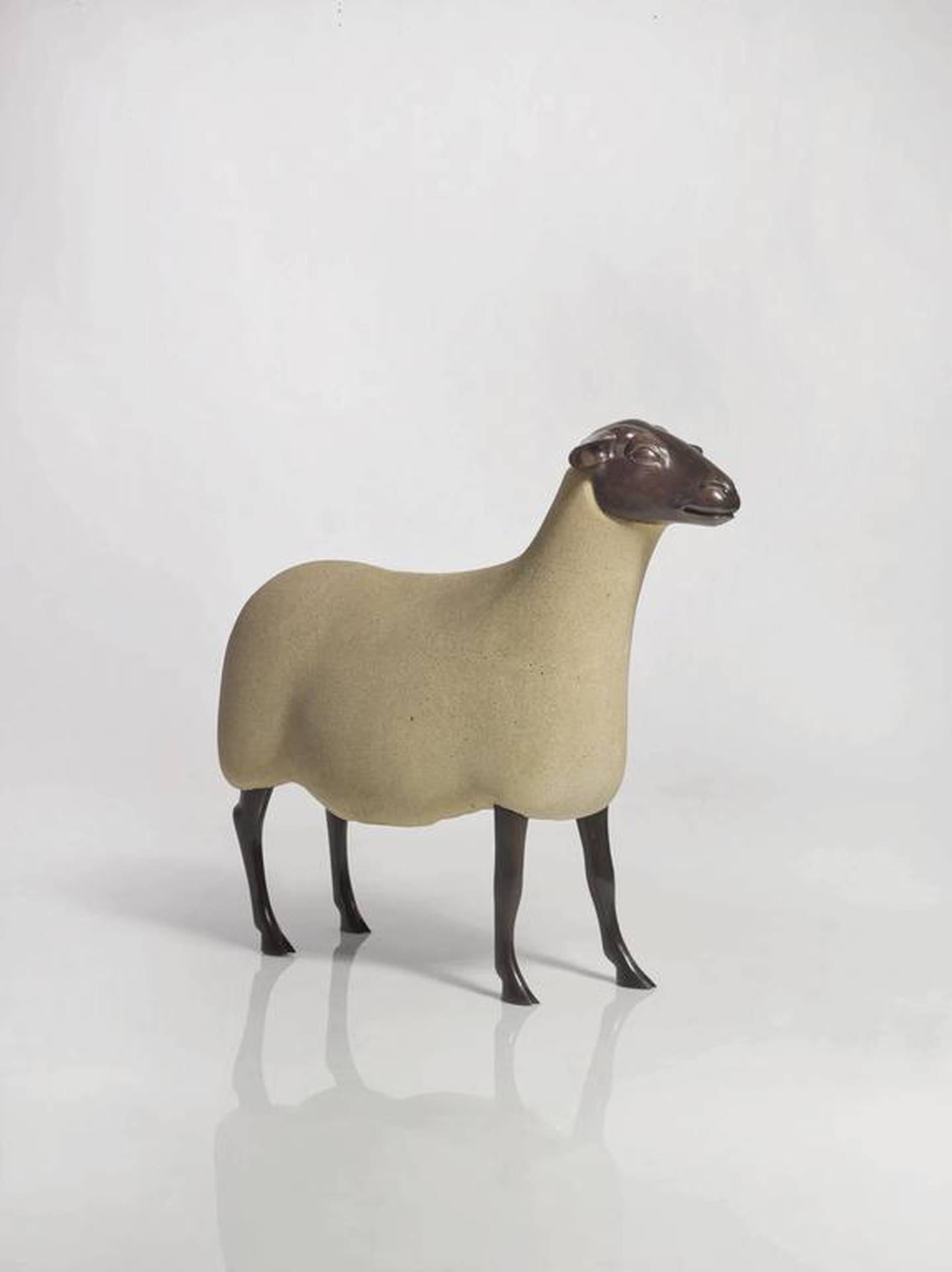 A sheep sculpture by French sculptor and installation artist, Francois-Xavier Lalanne. Courtesy of Sotheby’s