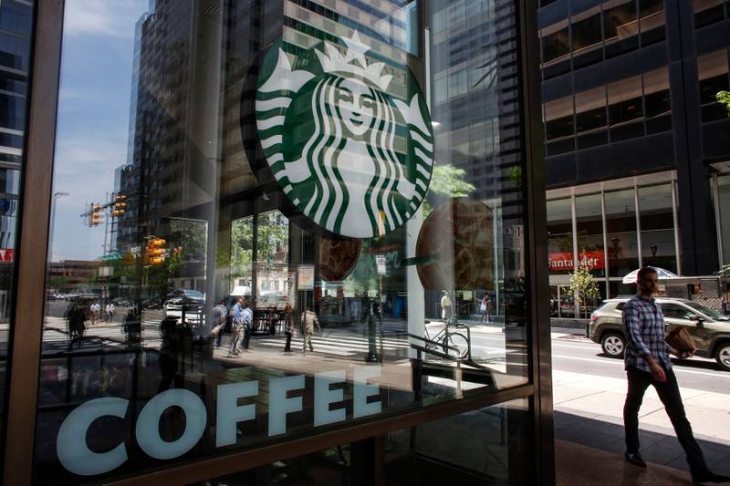Starbucks' second-quarter revenue increased 14.5 per cent annually to more than $7.6bn. AFP