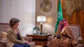 Saudi Crown Prince holds talks with French foreign minister in Riyadh