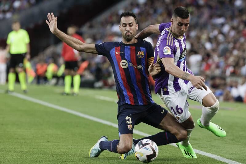 Sergio Busquets 7 - Played the ball around the midfield to Dembele, who took an early shot. With Pique and Alba unused on the bench, his experience was vital to the young players around him. EPA