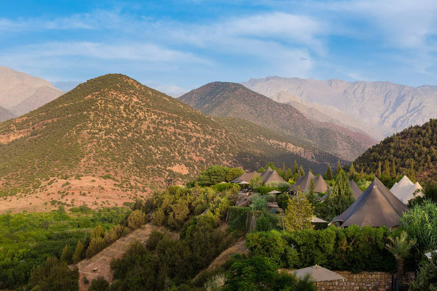 The Atlas Mountains are accessible all year round.  Photo: Kasbah Tamadot