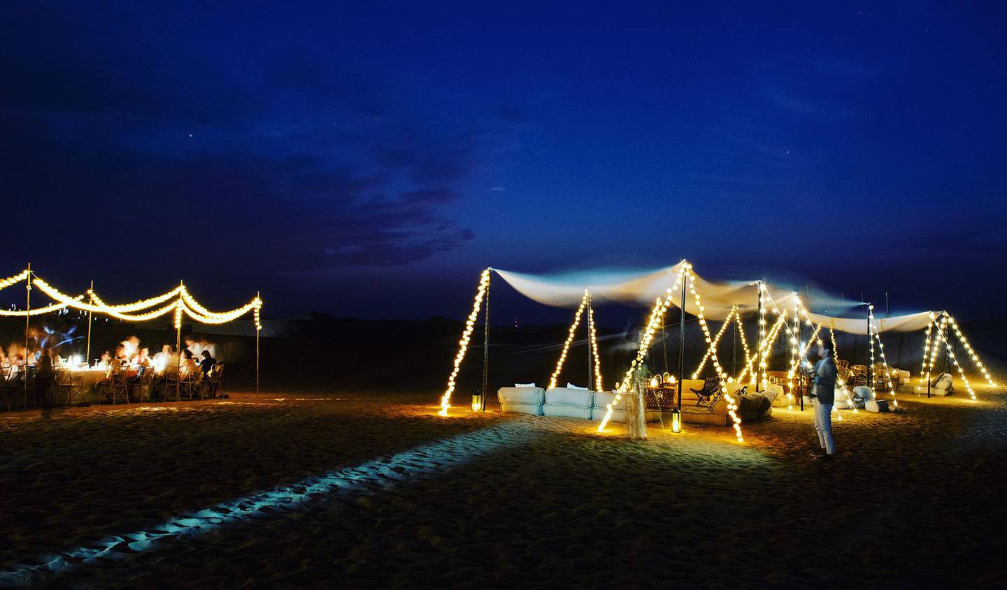 Sonara Camp, an eco-friendly desert dining experience in Dubai, has opened. Courtesy Sonara Camp 