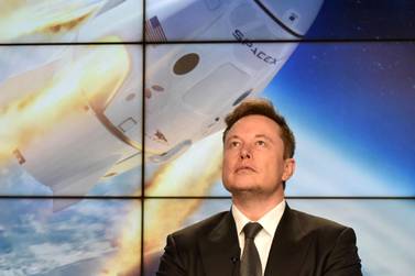 SpaceX founder and chief engineer Elon Musk at the Kennedy Space Center in Cape Canaveral, Florida, US Reuters