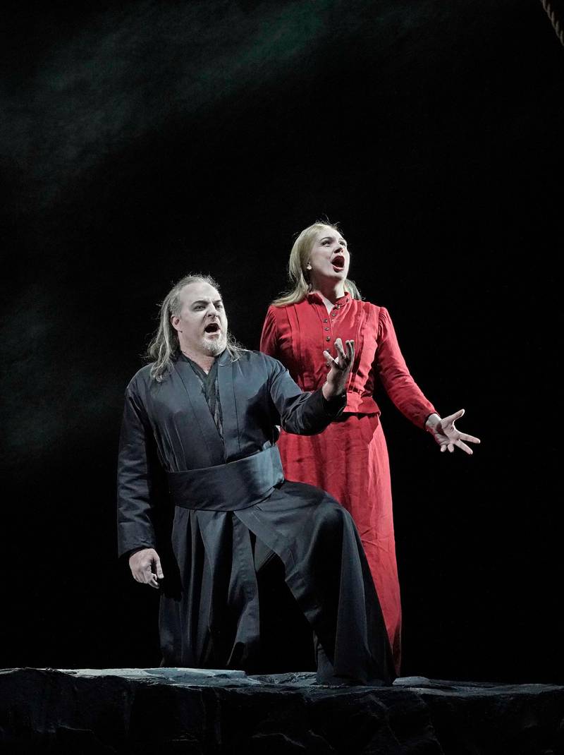 Scenes from Wagner's Flying Dutchman. The production was co-produced by the Abu Dhabi Festival, Metropolitan Opera, Dutch National Opera and Quebec Opera. Photo Ken Howard/Met Opera