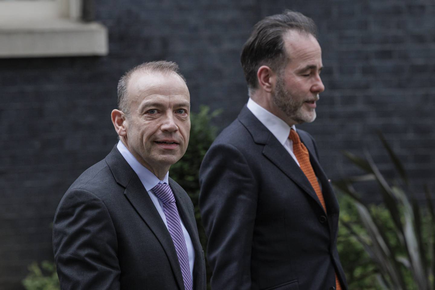 Chirs Pincher, right, was appointed alongside chief whip Chris Heaton-Harris last February to strengthen party discipline. Getty Images
