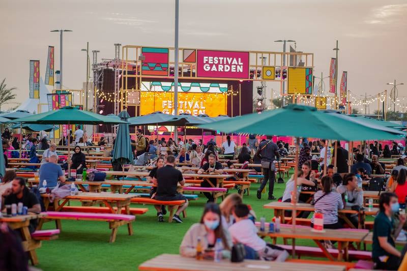 The new street food night market takes place at Festival Garden. All photos: Expo 2020 Dubai