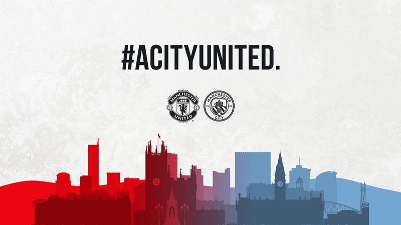 Manchester City and Manchester United have joined forces to donate £100,000 to local food banks.