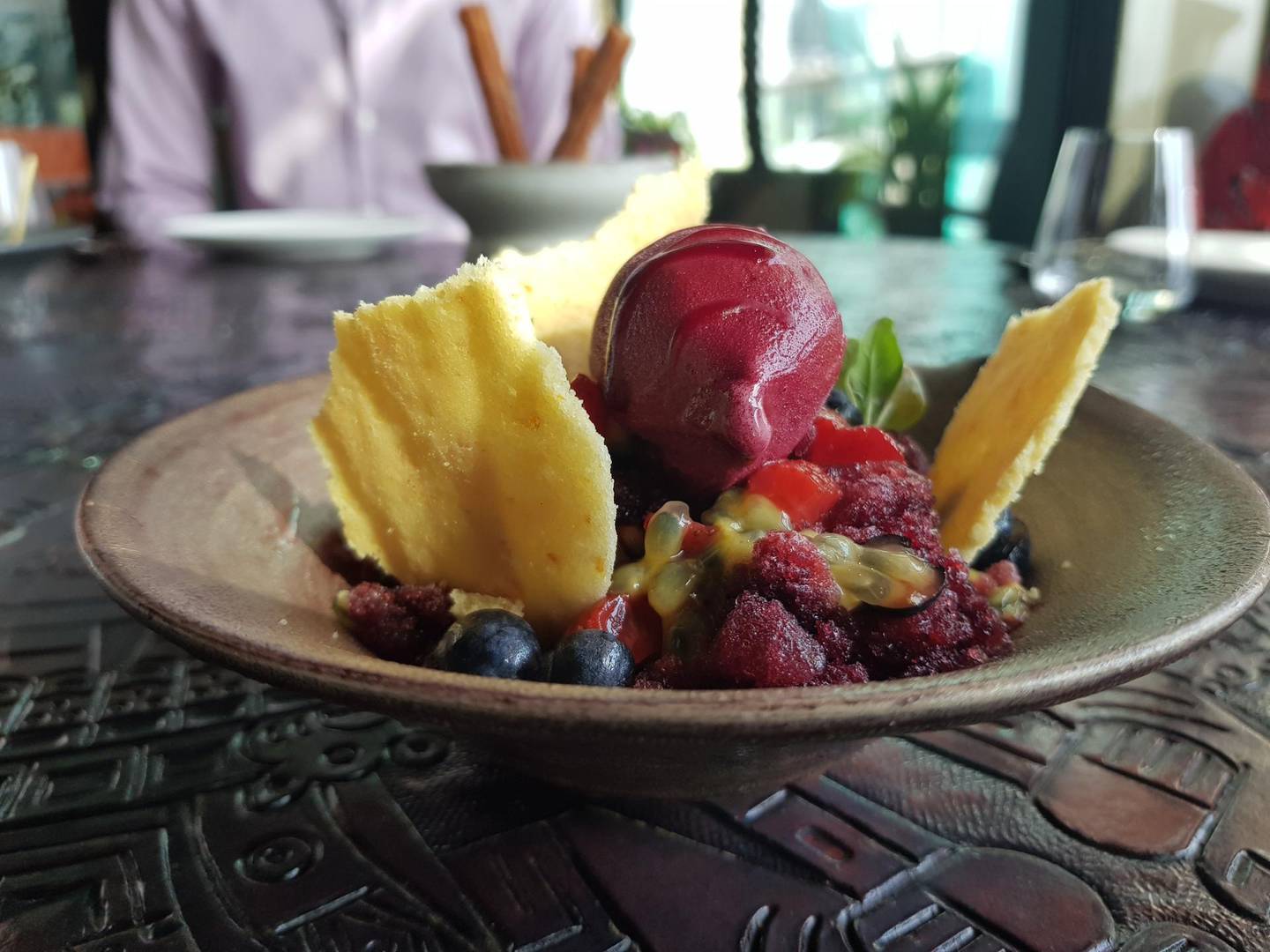 Granita-style dessert at Coya. Photo: Tahira Yaqoob