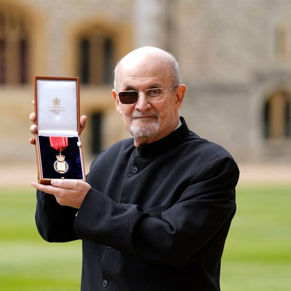 Watch: Salman Rushdie receives The Order of the Companions of Honour at Windsor Castle