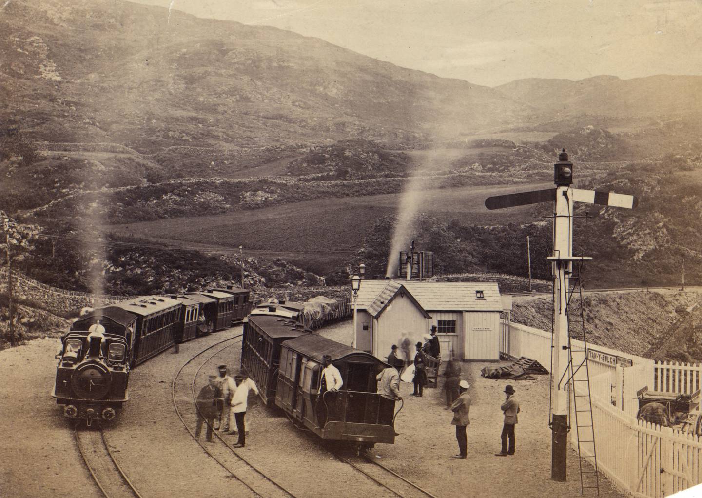 This train at Tan-y-Bwlch station on the Ffestiniog Railway, Snowdonia, would have one been of many used to transport slate.  Getty