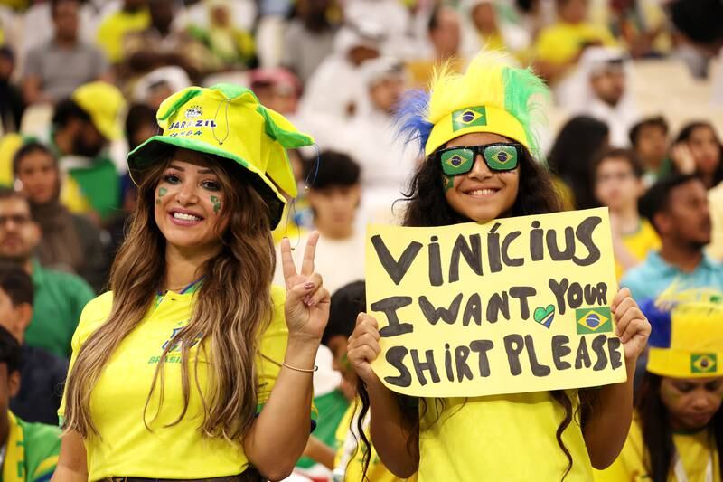 Brazil's travelling supporters. Getty Images