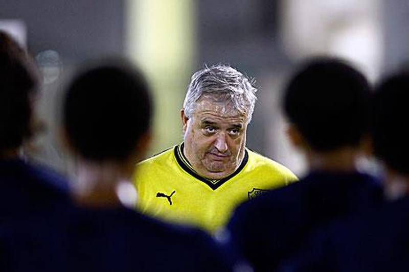 Albert Benaiges passes on advice to youngsters at Al Wasl’s academy. The Spanish coach has already noticed that the focus in UAE football is predominantly on results rather than style of play.