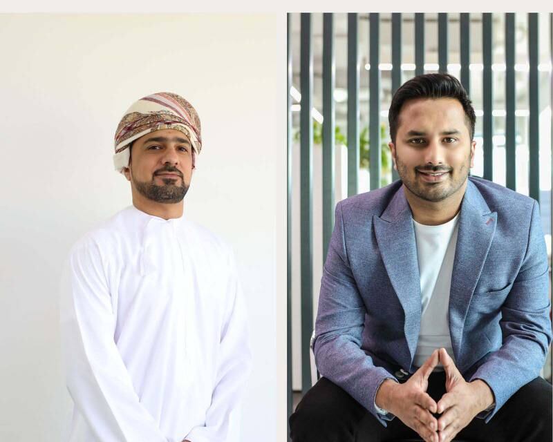 Akeed co-founders Moosa Al Lawati, left, and Gaurav Nahar. The start-up currently employs 300 drivers and has a cumulative customer base of 200,000 people in Oman. Photo: Akeed