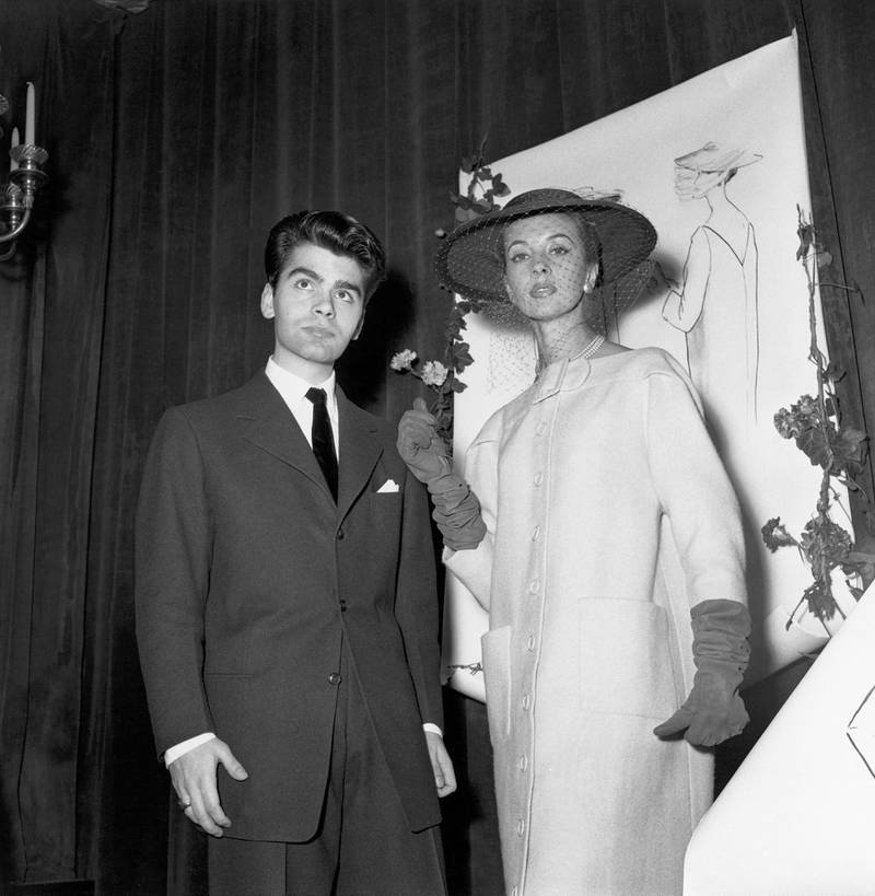 FRANCE - OCTOBER 12:  At The Age Of 21, The German Stylist Karl Lagerfeld Won 1St Prize In The Coat Category At The Fashion Design Competition In Paris, On December 11, 1954.  (Photo by Keystone-France/Gamma-Keystone via Getty Images)