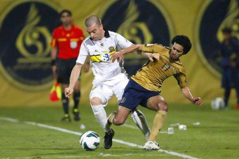 Al Wasl's Pro League campaign has been hampered by a knee injury to Mariano Donda, left, whose future is uncertain. Jake Badger for The National