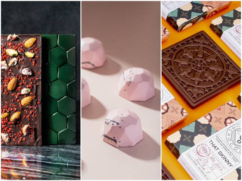 From left to right: treats from Brix, Made by Two and Co Chocolat, home-grown brands that are putting UAE on the chocolate map.
