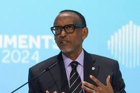 Rwandan President Paul Kagame at the World Governments Summit in Dubai, where he called for greater African unity. Victor Besa / The National