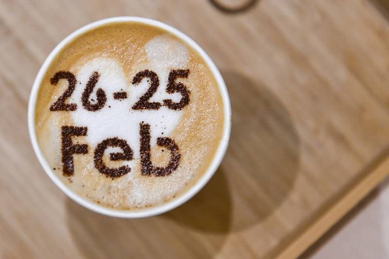 A barista's reminder of the important date.