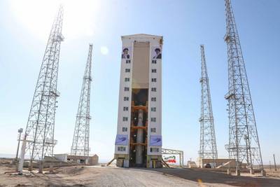 The launch was Iran's fourth consecutive unsuccessful attempt to put a satellite in orbit.  EPA