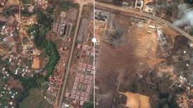 Equatorial Guinea explosions: before and after images reveal devastating impact of blasts
