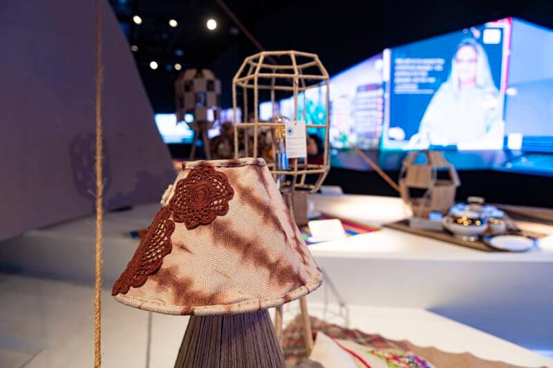 The Bangladesh pavilion showcases sustainable, eco-friendly handicrafts and jute products. Photo: Expo 2020