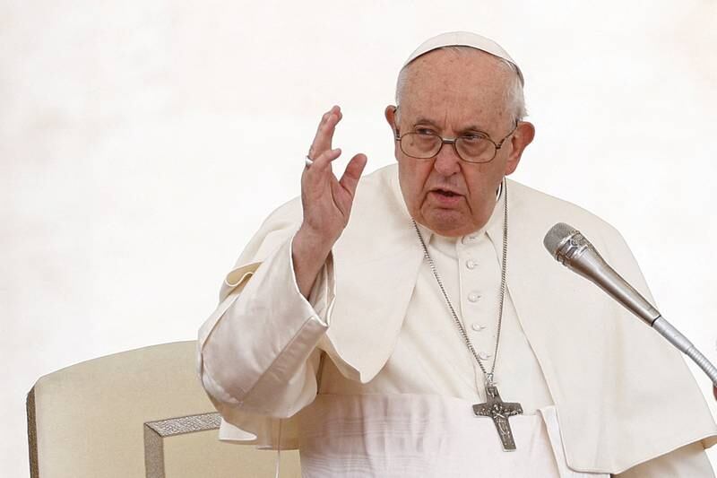 Pope Francis alluded to a Ukraine peace mission at the end of April. Reuters