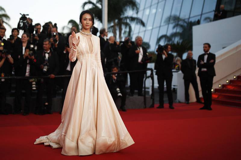 Actress Tang Wei at the screening of the film 'Decision To Leave' (Haeojil Gyeolsim) in competition at the 75th Cannes Film Festival. Reuters