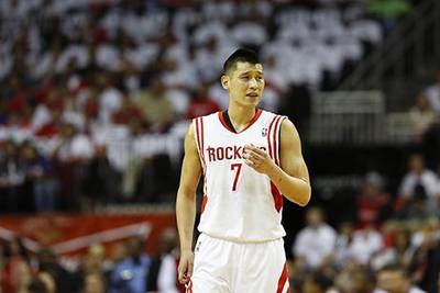 Jeremy Lin will not be wearing a Houston Rockets shirt next season. Aaron M Sprecher / EPA