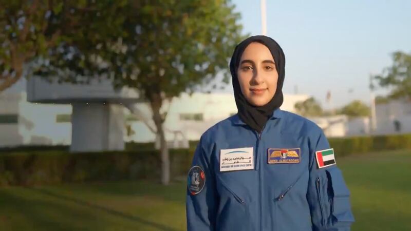 Nora Al Matrooshi the first Arab woman to train as an astronaut. Photo: MBRSC