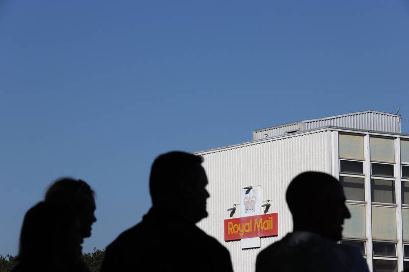 The Royal Mail Basingstoke delivery office had a 100 per cent turnout for the nationwide strike. AFP