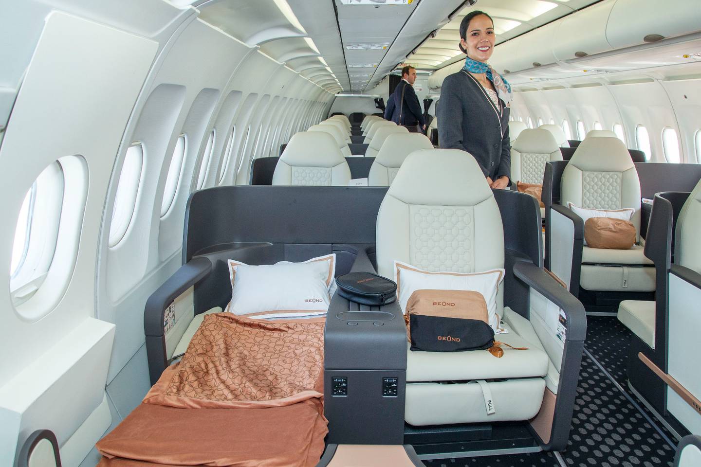 A look inside Beond's budget-friendly luxury aircraft at Dubai Airshow