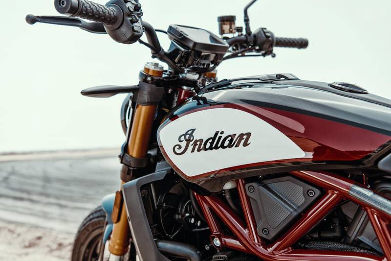 LOS ANGELES, UNITED STATES OF AMERICA. 06 MAY 2019. The all new Indian Motorcycle FTR1200S in Race Replica Paint Scheme. (Photo: SUPPLIED / Indian Motorcycle) Journalist: Antonie Robertson. Section: Motoring.