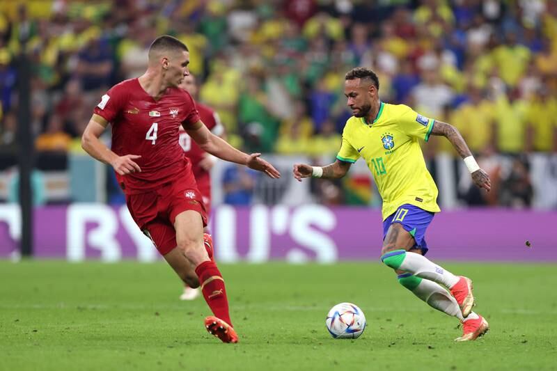 Nikola Milenković – 6 Used his presence well to clear a lot of crosses into the Serbian box, but had his hands full containing the quality of Neymar and Vinicius Junior. Getty Images