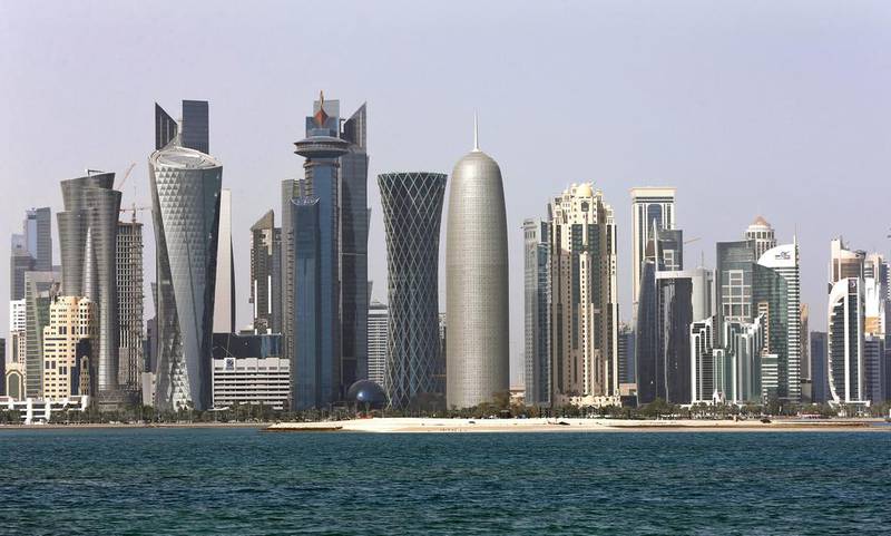 Doha's skyline. Experts and academics gathered in Abu Dhabi on Monday to review the effect of the crisis on Qatar’s economy and political standing. EPA