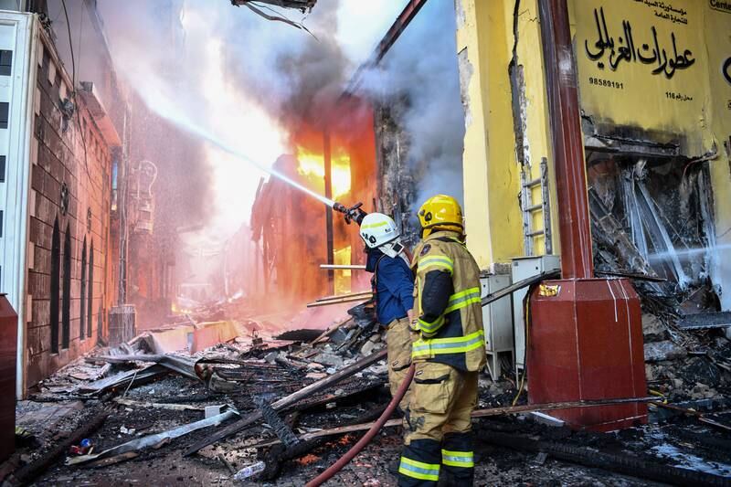 The fire spread quickly because many of the shops were packed with flammable materials. EPA