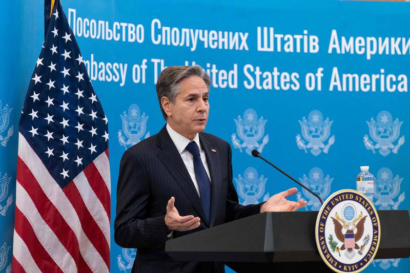US Secretary of State Antony Blinken is in Europe for crunch talks over Ukraine, which has Russian troops massed near its eastern border. AFP