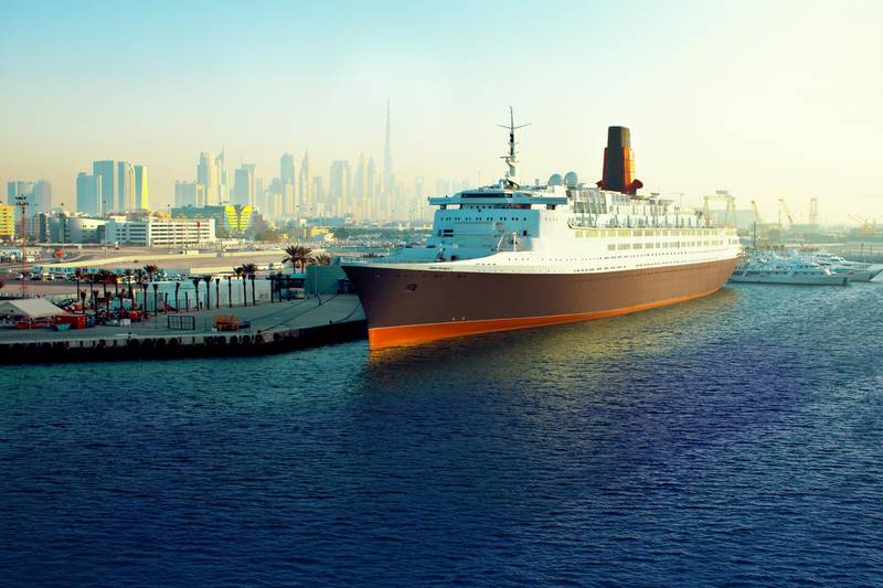 The newly renovated QE2 looks resplendent in Dubai. PCFC Hotels