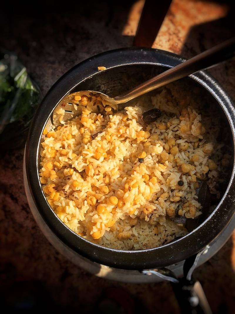 Though originally slow-cooked on a fire, khichdi (a mix of rice and lentils) is now commonly prepared in a pressure cooker. All photos: Kishi Arora