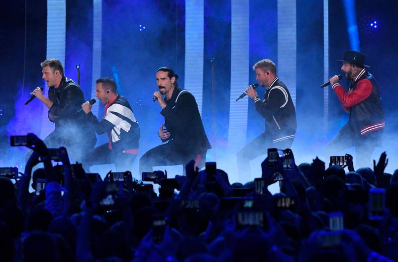 2018 CMT Music Awards - Show - Nashville, Tennessee, U.S., June 6, 2018 - The Backstreet Boys perform. REUTERS/Harrison Mcclary
