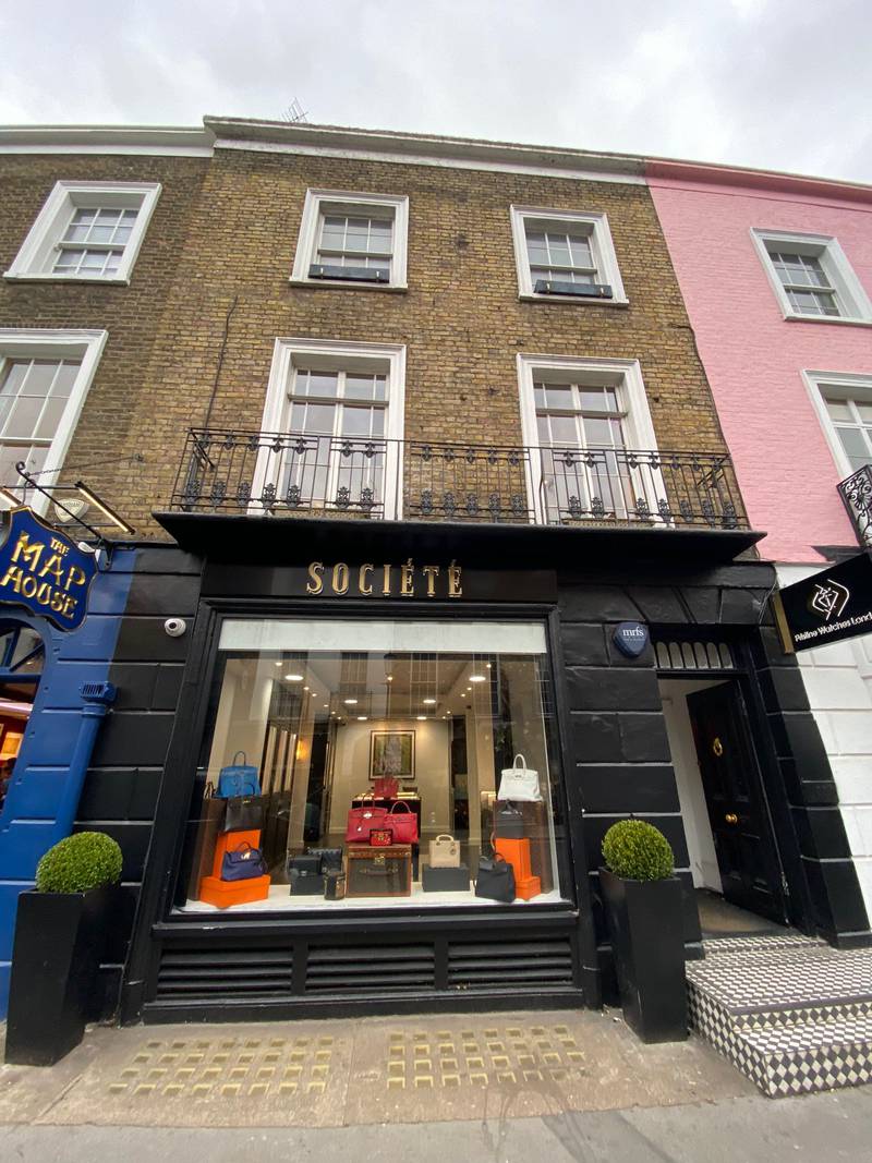 Hannah Burton, co-owner of Societe, a boutique in Beauchamp Place, Knightsbridge, has imposed an appointment-only policy for clients as a result of Omicron emerging. Photo: The National