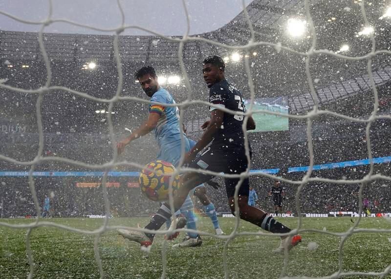 Ilkay Gundogan 8 - The German looked to enjoy playing in the snow as he didn’t misplace a pass before tucking home from inside the box. Almost had a second but was met quickly by Fabianski. AP