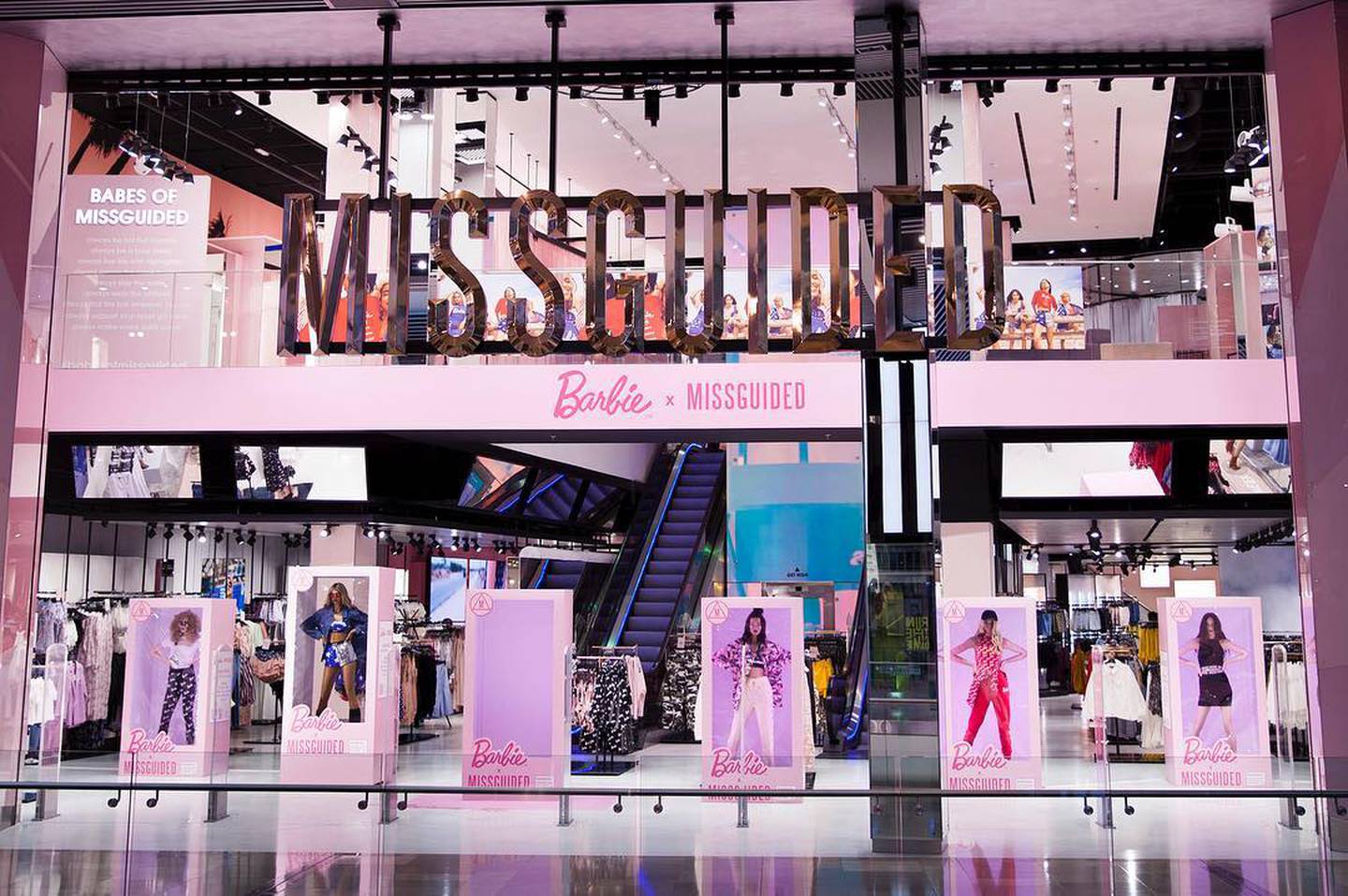 Missguided's shopfront in The Dubai Mall, its only store in the Middle East. Photo: Missguided / Instagram