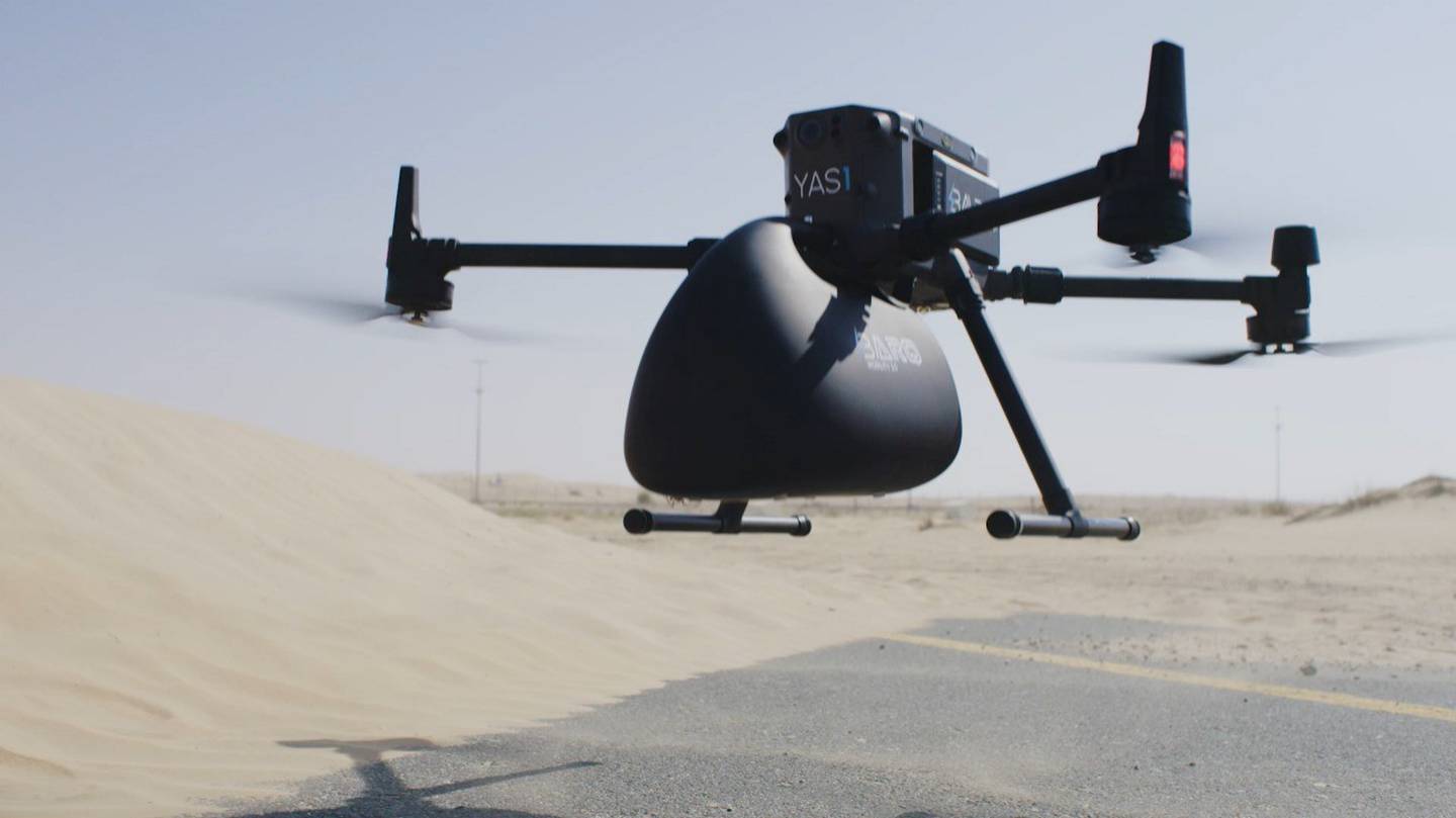 UAE-based delivery service Barq EV has entered the record books after the firm’s logistics drone completed an 18km non-stop return flight. Photo: Barq EV