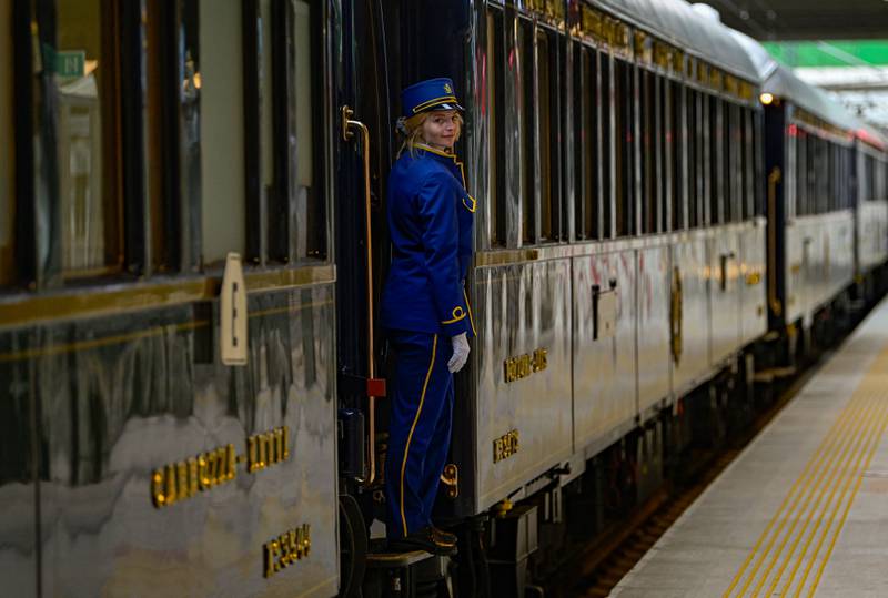 The Venice Simplon-Orient-Express arrives at Istanbul station, completing its annual voyage across Europe from Paris. AFP