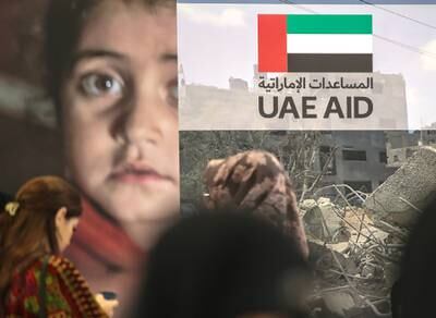 The UAE has launched a new campaign to provide relief to Palestinians affected by the war in Gaza. All photos: Victor Besa / The National