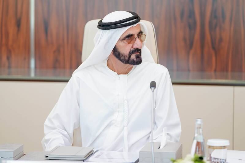 Sheikh Mohammed bin Rashid, Vice President and Ruler of Dubai, congratulated Sheikh Dr Sultan bin Muhammad Al Qasimi on Monday. Photo: Wam