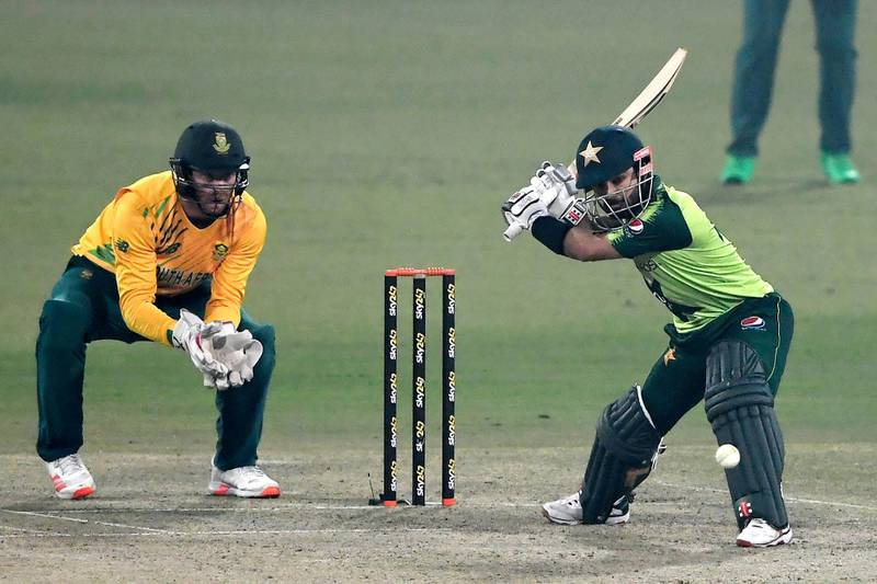 Pakistan's Mohammad Rizwan scored a fifty against South Africa. AFP